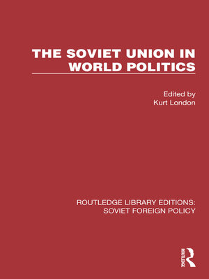 cover image of The Soviet Union in World Politics